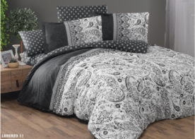 طقم لحاف قطن 100٪ - 6 قطع - مزدوج