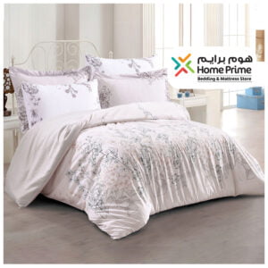 طقم غطاء لحاف 6 قطع كريمي
