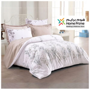 طقم غطاء لحاف مكون من 6 قطع بني