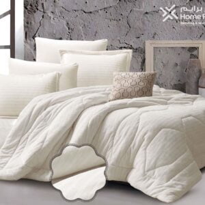 طقم اللحاف مخمل و فرو ٧ قطعه - سوبر كينج