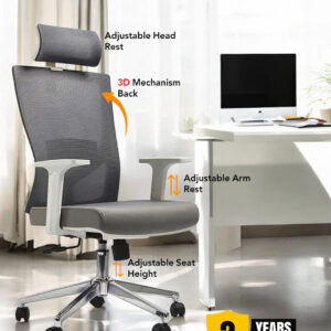 Grey office chair
