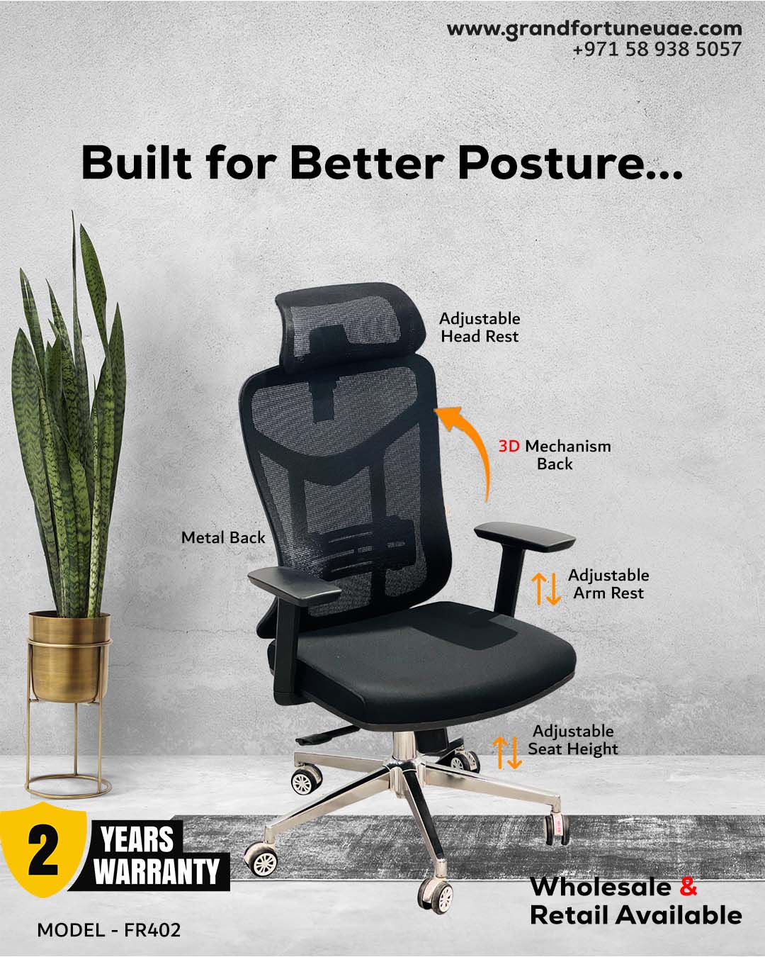 fr402 insta Executive Office chair 402